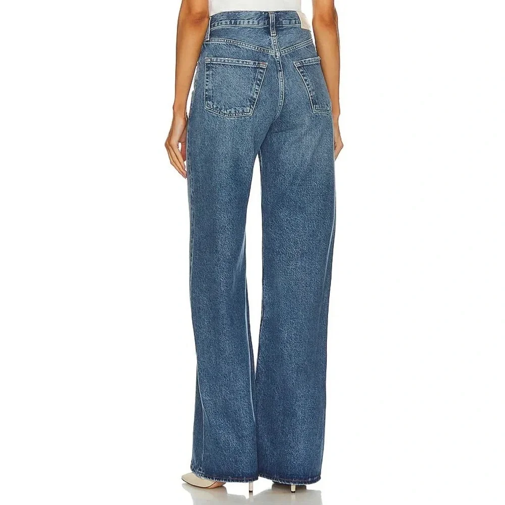 Citizens of Humanity Beverly Slouch Boot‎ Wide Leg Jeans in Corsage Blue